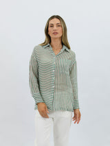Elliot Striped Linen Shirt