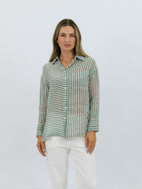 Elliot Striped Linen Shirt