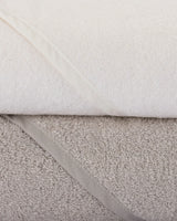 Hooded Towel 2PK - Stone Grey