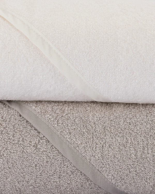 Hooded Towel 2PK - Stone Grey