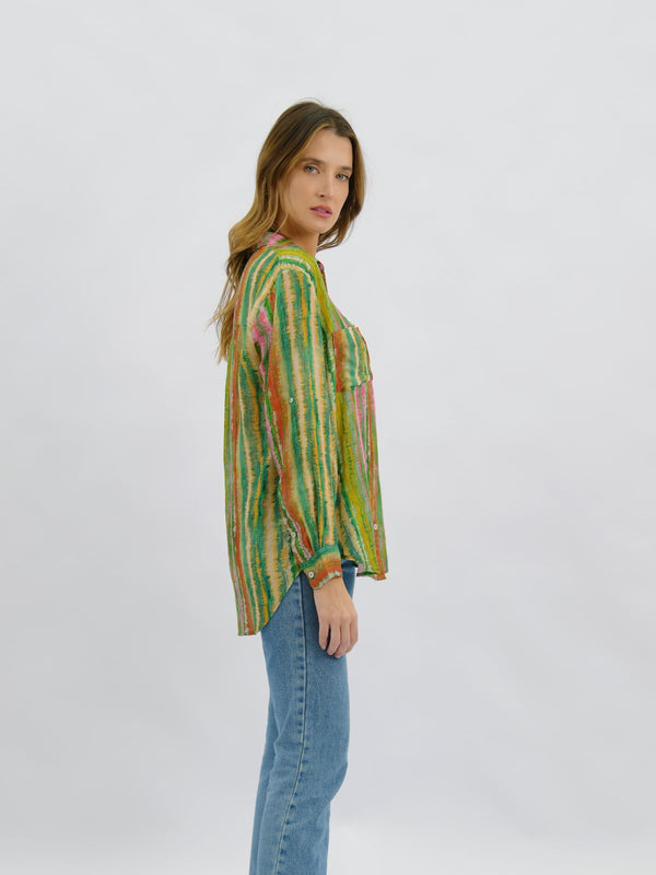 Carnival Striped Linen Shirt