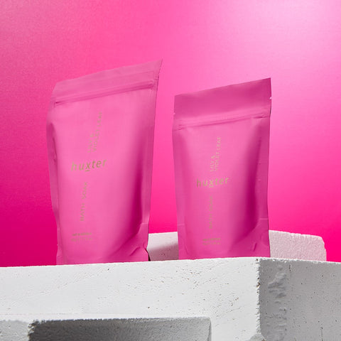 Huxter-Bath Soak - Bath Soak - 500gm - Fuchsia - Lily & Violet Leaf