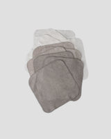 Towelling Washer 10PK - Stone Grey