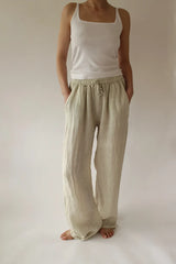 Straight Leg Linen pants