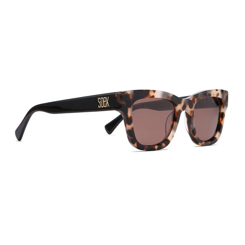 COLLIDE SANDSTONE - Bio Acetate Tortoise Frame l Khaki Polarised Lens