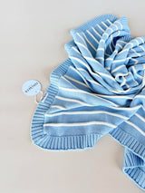 Raised Stripe Blanket Arctic