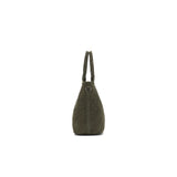 Black Caviar Designs- Arielle Olive 2 Piece Suede Top Handle