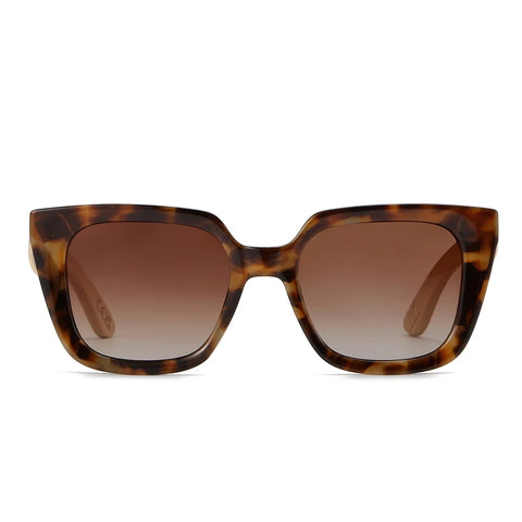 SOLUNA MOCHA TORT l Polarised Sunglass l Wooden Arms