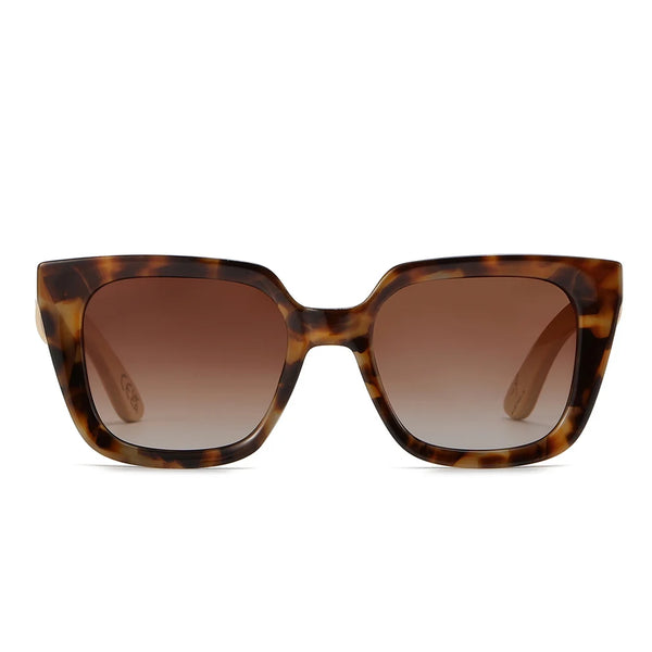 SOLUNA MOCHA TORT l Polarised Sunglass l Wooden Arms