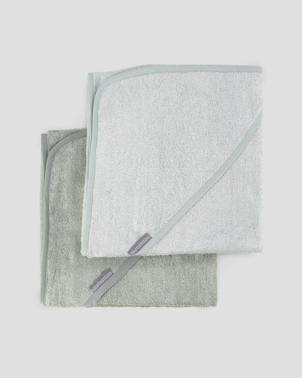 Baby Hooded Towels 2PK - Bayleaf