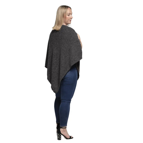 Pearl Poncho-Charcoal