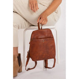 Leather Backpack Perth - Cognac