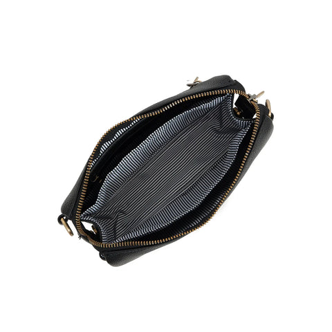 Edie Black Crossbody Bag-Black