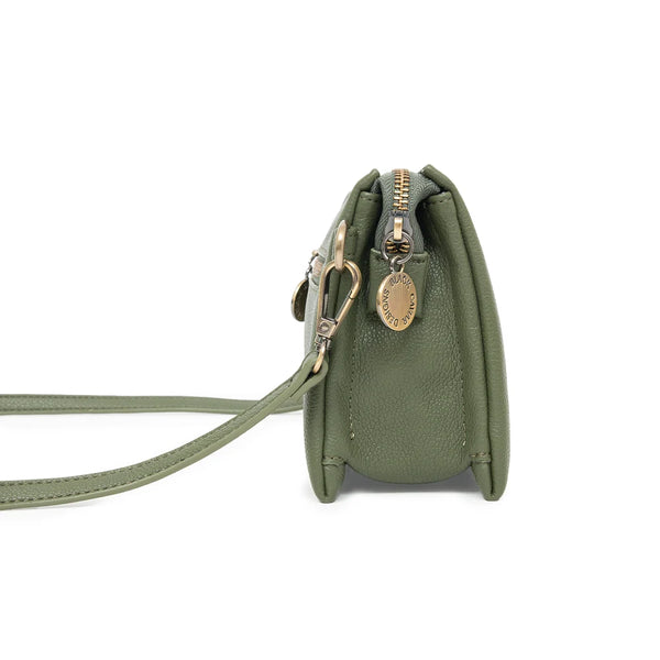 Edie Black Crossbody Bag-Dark Olive