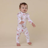 Butterfly Organic Romper with Frill