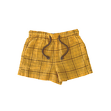 Plaid Shorts Mustard