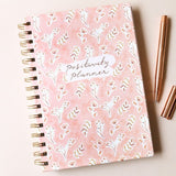 Lisa Angel- Peach Floral Positivity Planner