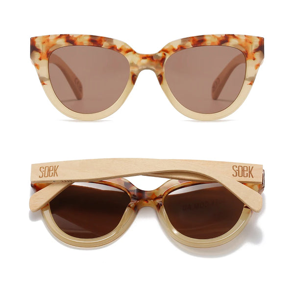 FLUTTER Desert Tort l Sunglasses l Brown Polarised Lens
