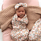 Snuggle Hunny- Spring Floral Organic Muslin Wrap