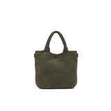 Black Caviar Designs- Arielle Olive 2 Piece Suede Top Handle