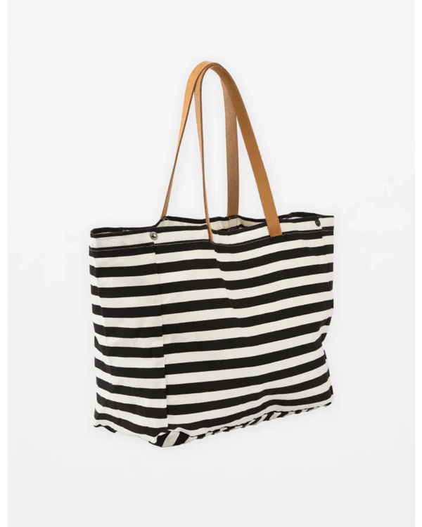 Bodrum Tote  Black Stripe