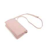 Edie Black Crossbody Bag-Pink