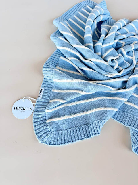 Raised Stripe Blanket Arctic