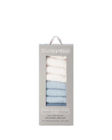 Baby Towelling Washers 10PK - Retro Blue