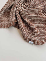 Chunky Knit Blanket Chocolate