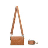 Edie Black Crossbody Bag-Tan