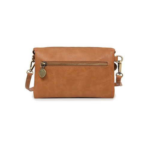Edie Black Crossbody Bag-Tan