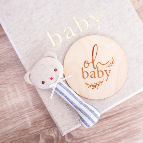 Ted Stick Rattle Chambray Stripe