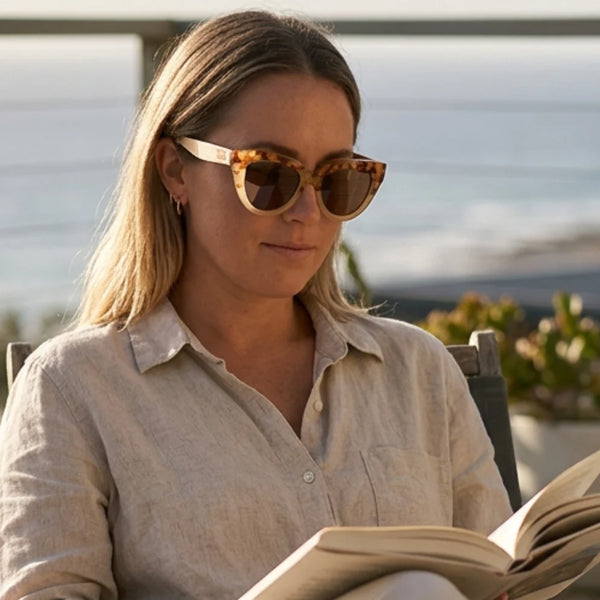 FLUTTER Desert Tort l Sunglasses l Brown Polarised Lens