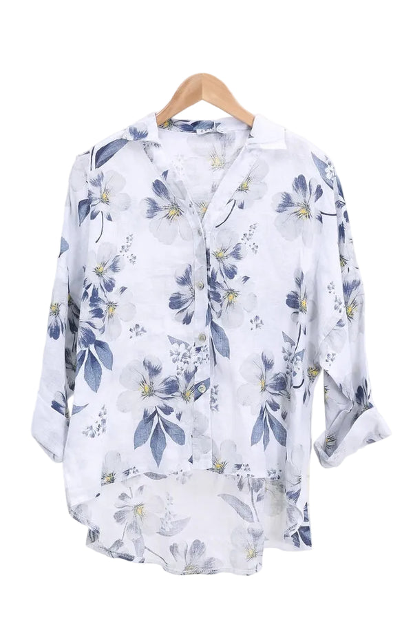 Floral  Linen Shirt