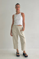 Worthier the Label-Novie Linen Pants Natural