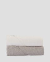 Hooded Towel 2PK - Stone Grey