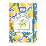 Italian Lemon Print Paper Recipe Journal