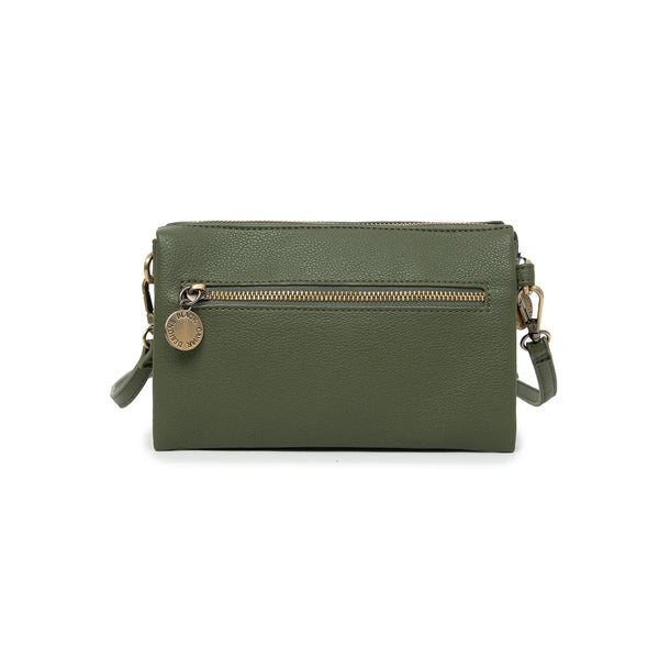 Edie Black Crossbody Bag-Dark Olive