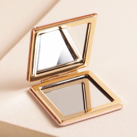 Lisa Angel- Pink Shells Compact Mirror