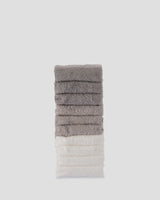 Towelling Washer 10PK - Stone Grey