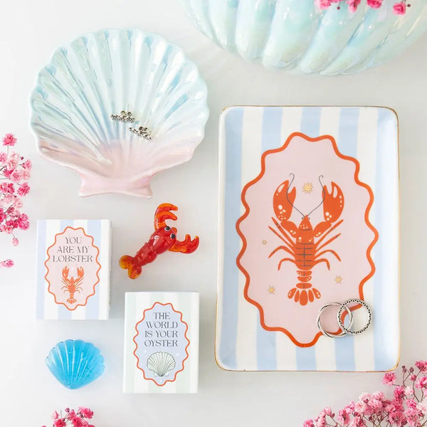 Striped Lobster Trinket Dish