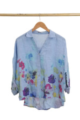 Floral  Linen Shirt