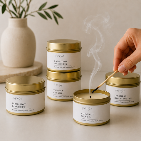 Golden Tin Candle
