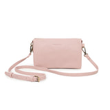 Edie Black Crossbody Bag-Pink