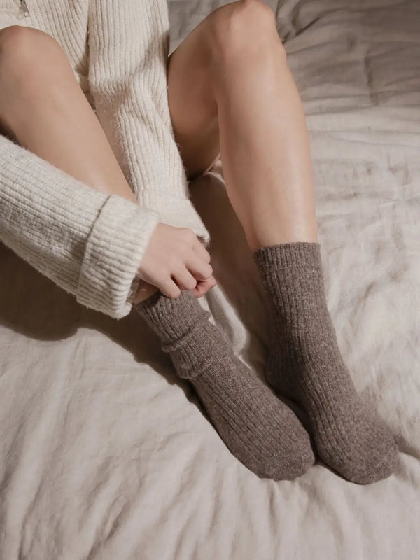 The Comfiest Socks Light Choccy