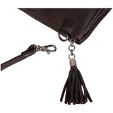 Mia Leather Cross Body Bag Brown