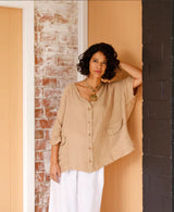 Montaigne Brigitte linen top