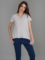 Thornton V Neck T Shirt-Angora