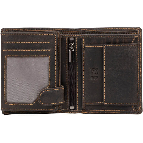 Rfid Leather Wallet Melton - Camel
