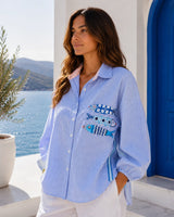 Nine Nine One Shirt-Blue
